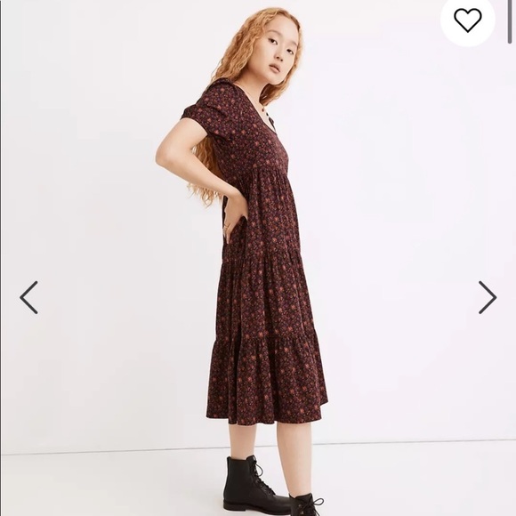 Madewell | Dresses | Madewell Aidy Square Neck Midi Dress Orchard Floral | Poshmark